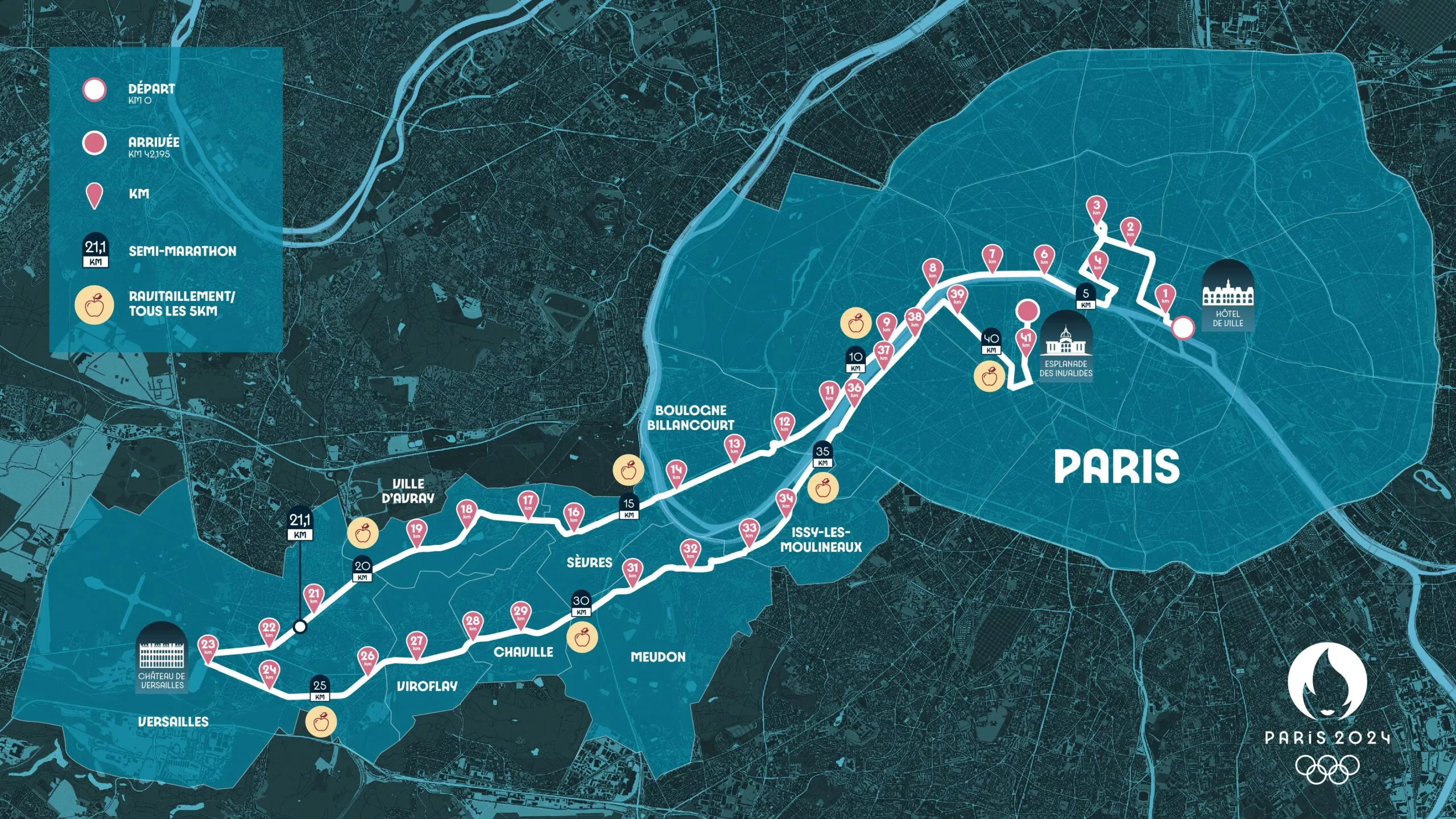 JO 2024 Le parcours du Marathon dévoilé MARATHONS.FR