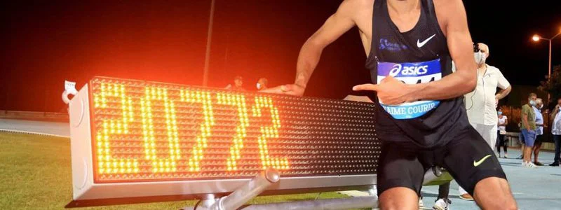 Record de France de l'heure sur piste pour Morhad Amdouni