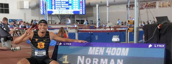 Chpts universitaires US : RM du 400 m en salle pour l'Américain Michael Norman