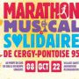 Affiche du Marathon musical et solidaire de Cergy-Pontoise 2022