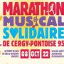 Affiche du Marathon musical et solidaire de Cergy-Pontoise 2022