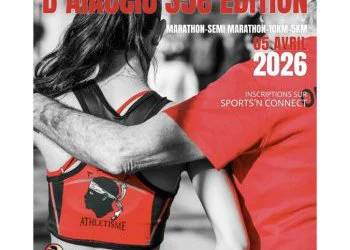 Affiche du Marathon d'Ajaccio 2026