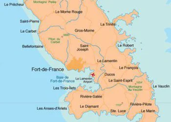 Carte de la Martinique