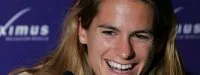Amélie Mauresmo et l'Institut Curie au Marathon de Paris