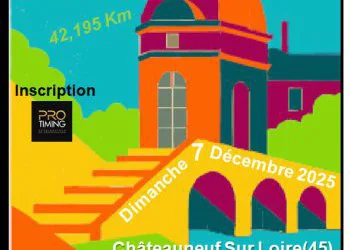 Affiche du Marathon de Châteauneuf-sur-Loire 2025