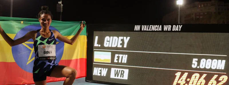Record du Monde du 5000 m sur piste pour Letesenbet Gidey