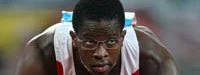 Dayron Robles survole le 110 m haies, Doucouré au pied du podium