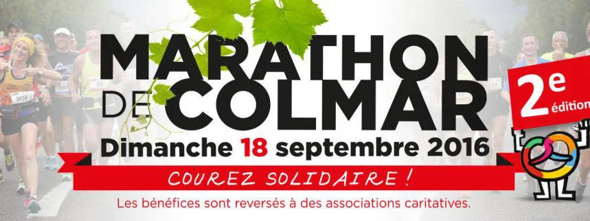 Marathon de Colmar : 2ème édition le 18 septembre 2016