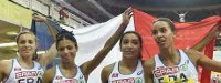 Chpts d'Europe indoor : Le 4x400 m francais féminin en or
