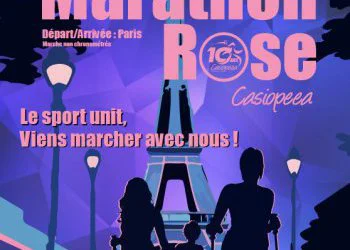 Affiche Marathon Rose Casiopeea
