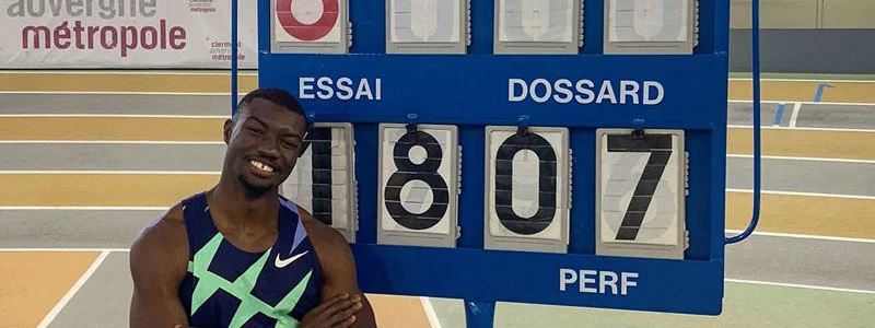 Record du Monde indoor du triple saut pour Hugues-Fabrice Zango