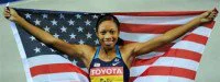 Mondiaux 2009 : Victoire de l'Américaine Allyson Felix sur 200 m 