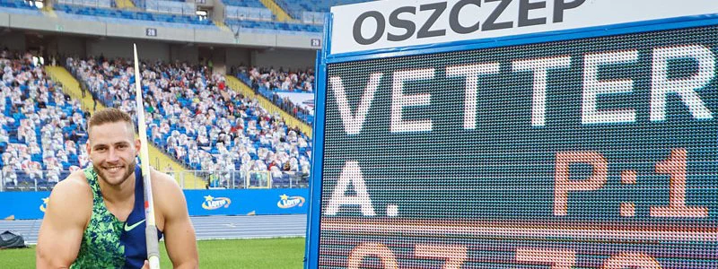 Meeting de Chorzow : Johannes Vetter tout près du RM du javelot
