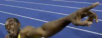 Usain Bolt au saut en longueur ?