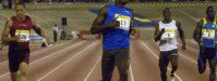 Réunion de Kingston : Usain Bolt comme un éclair