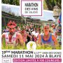 Affiche du Marathon des vins de Blaye 2024