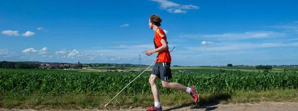 Malvoyant, Clément Gass court 26 km avec un GPS