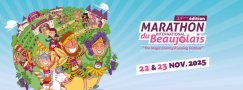 Affiche du Marathon du Beaujolais 2025